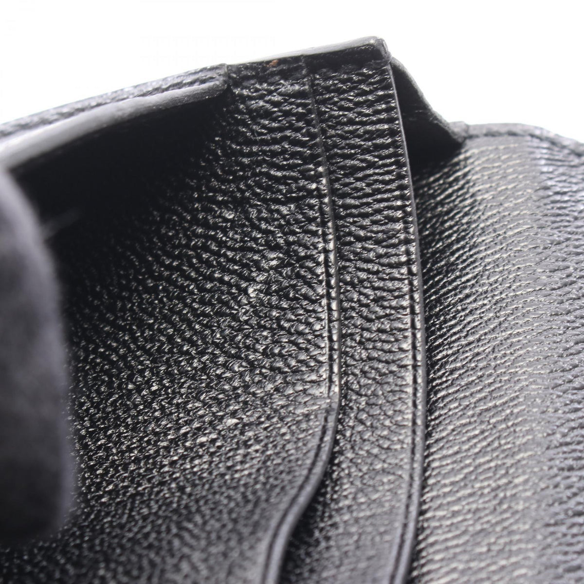 HERMES Bearn Soufflet Wallet Black