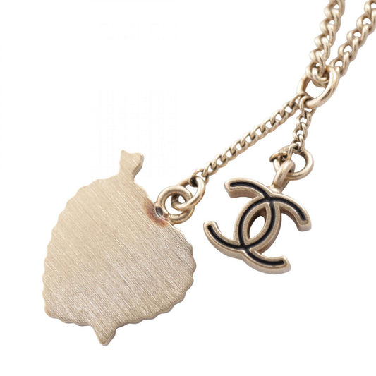CHANEL 10P Coco Mark Rhinestone Necklace