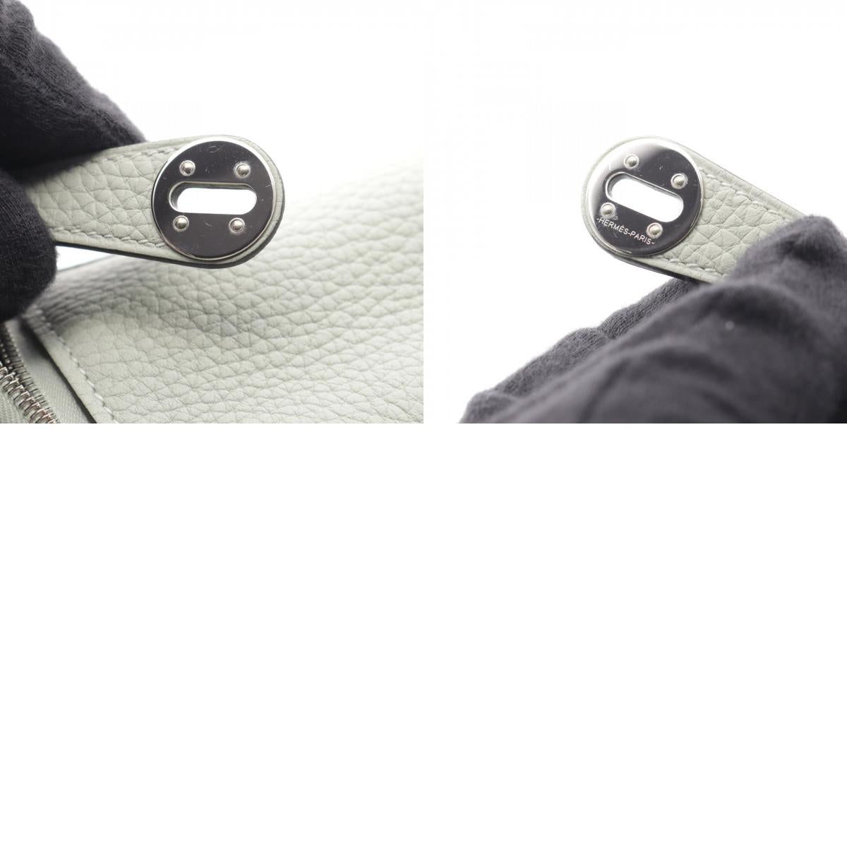 HERMES Lindy Mini Taurillon Shoulder Bag Gray
