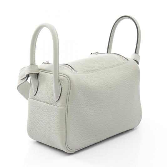 HERMES Lindy Mini Taurillon Shoulder Bag Gray