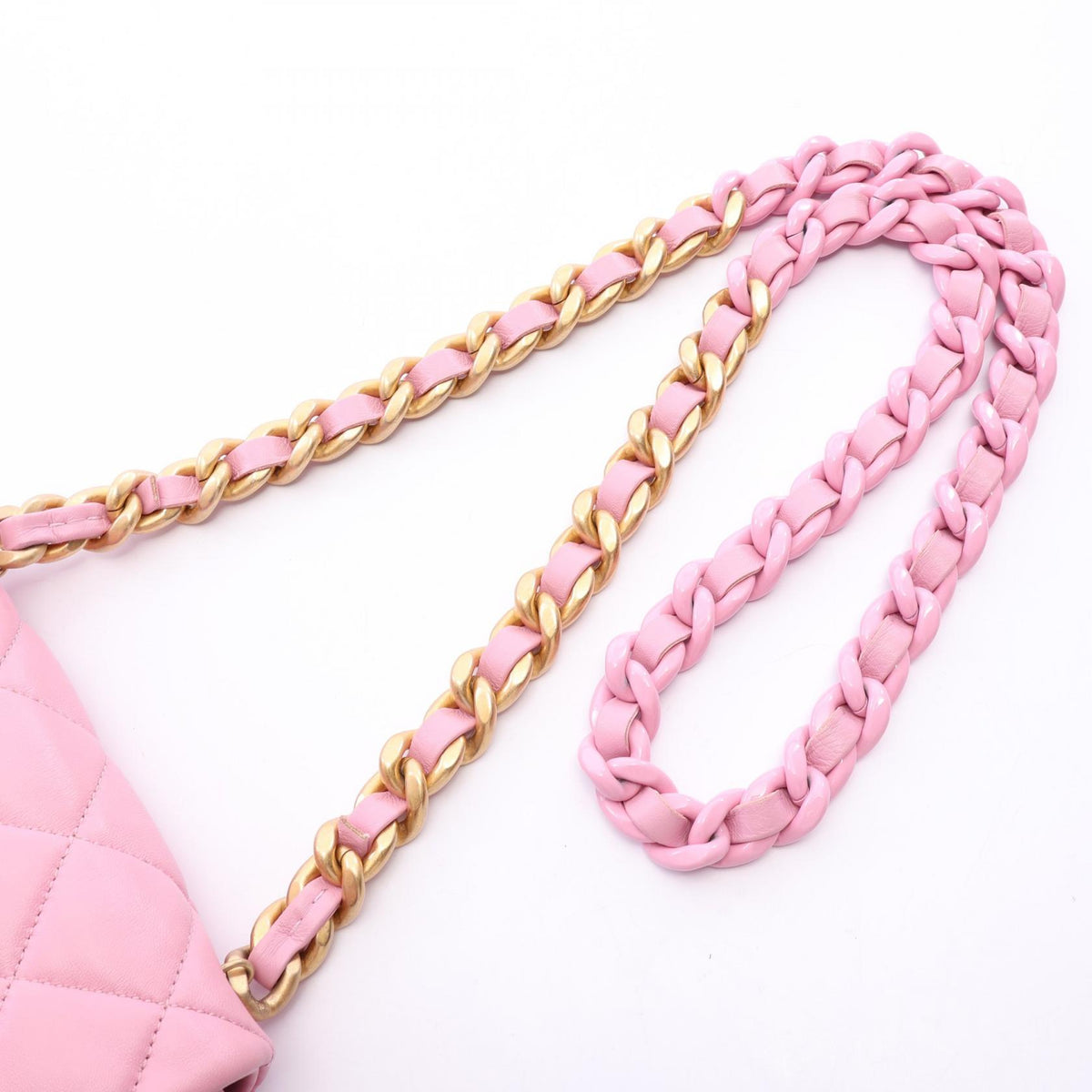 CHANEL Matelasse Mixed Hardware Bag Pink