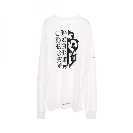 CHROME HEARTS Half Dagger Back Print T-Shirt White Size XL