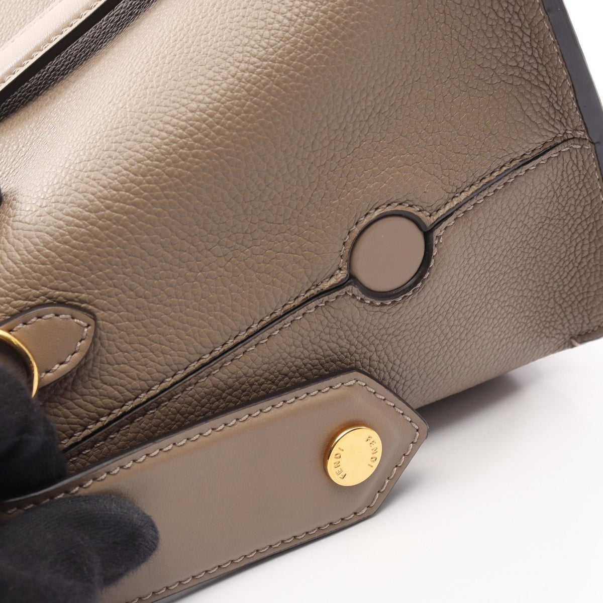 FENDI Boston 365 Medium Leather Handbag