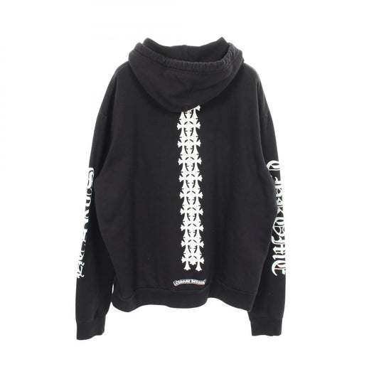 CHROME HEARTS Cemetery Cross Back Print Hoodie Size S