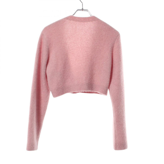 FOXEY Fluffy Cashmere Silk Cardigan Pink Size 40