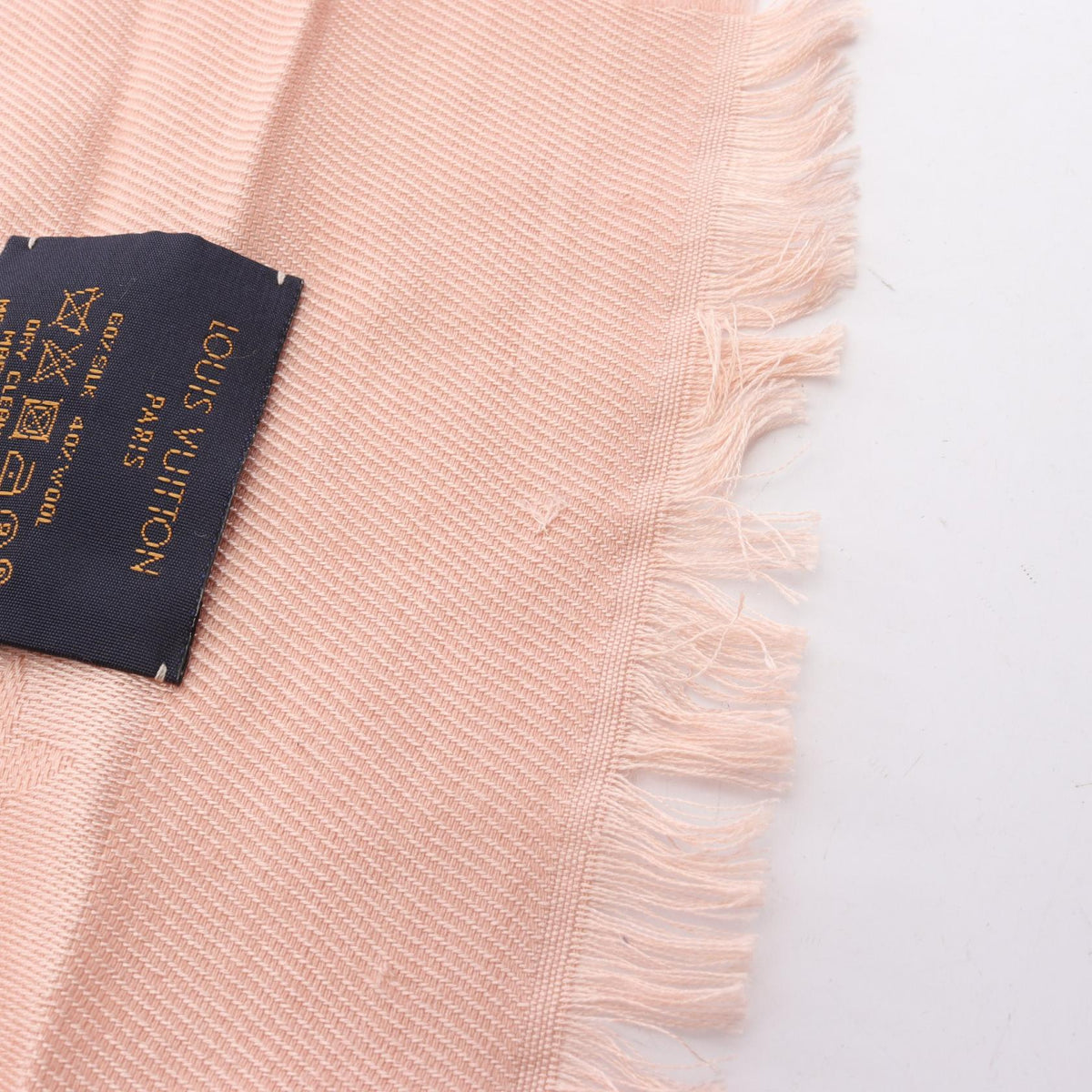 LOUIS VUITTON Monogram Naturel Stole Pink