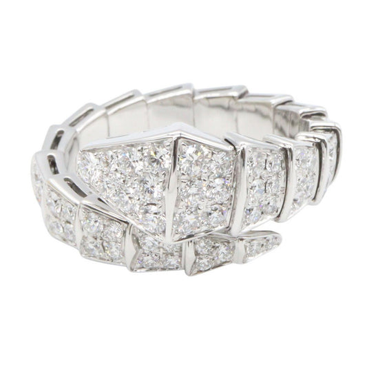 BVLGARI Serpenti Viper Diamond K18 WG Ring Size JP 16