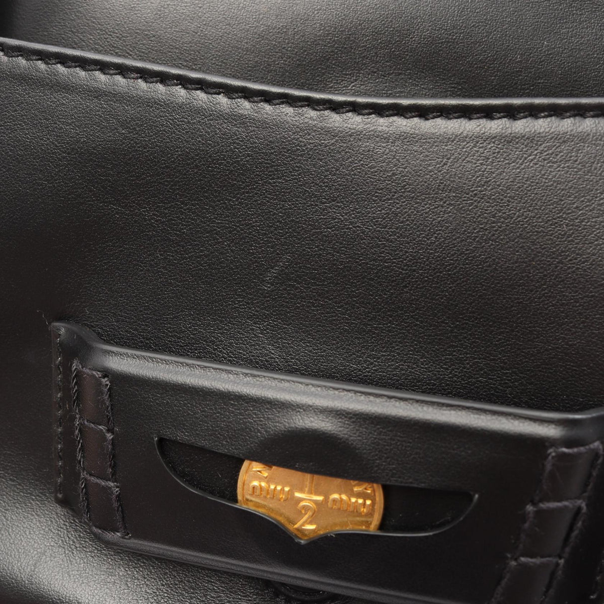 Miu Miu CRM FINE CALF Black 2WAY Handbag