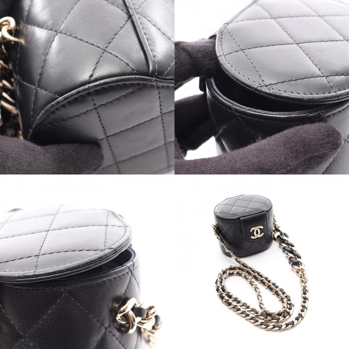 CHANEL Matelasse Mini Vanity Bag Black