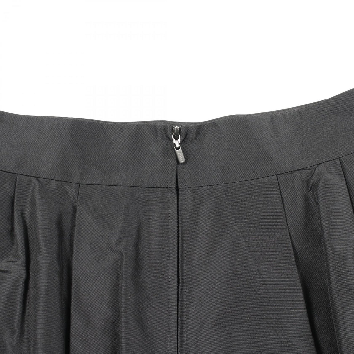 FOXEY Black Silk Midi Skirt Size 38