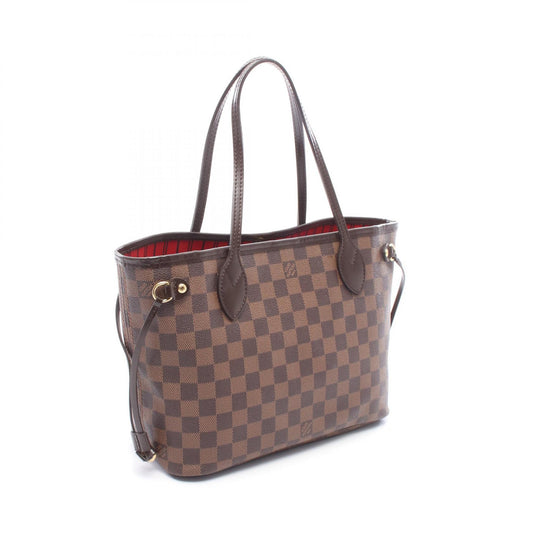 LOUIS VUITTON Neverfull PM Damier Tote Bag Brown