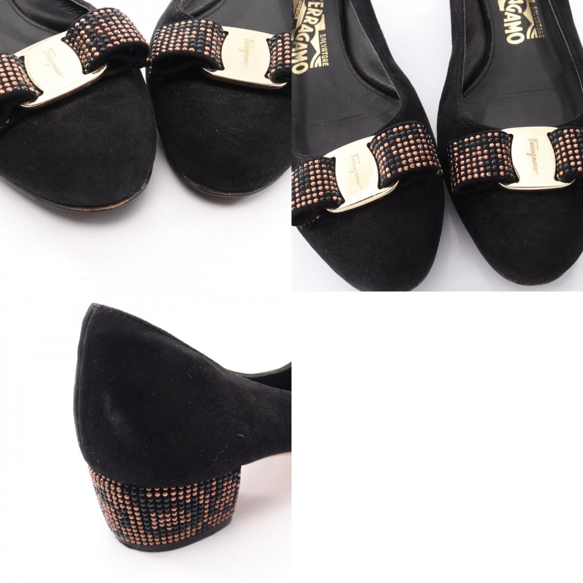 Salvatore Ferragamo Vara Ribbon Pumps Black Size US 6.5