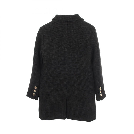 CHANEL Coco Button Double Breasted Blazer Black Size 34