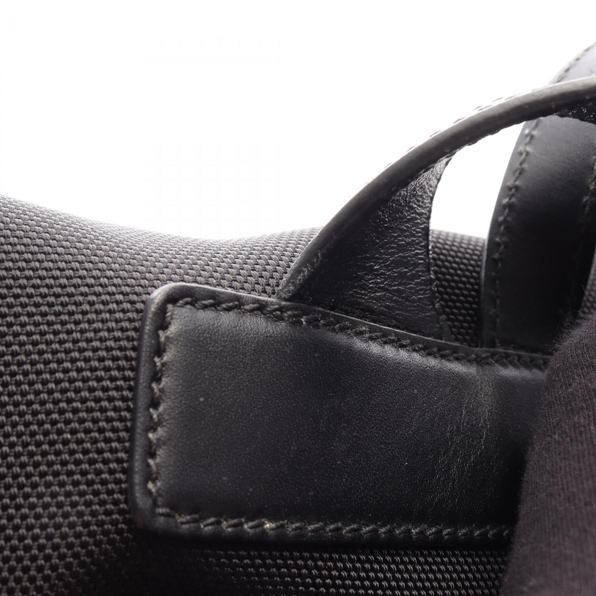 GUCCI Sherry Line Leather Nylon Backpack