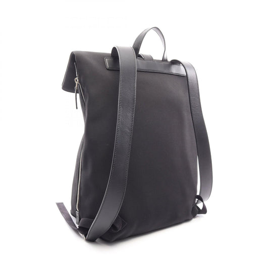 GUCCI Sherry Line Leather Nylon Backpack