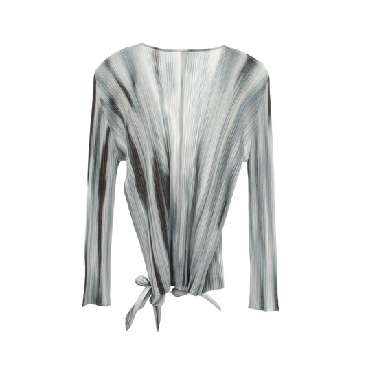 PLEATS PLEASE Pleated Cardigan Gray Size 3