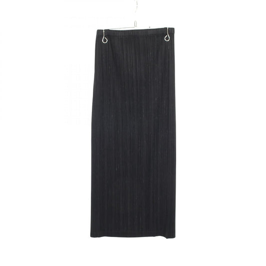 PLEATS PLEASE Pleated Polyester Skirt Black Size 3