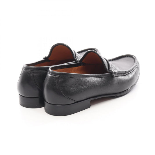 GUCCI Microguccissima Leather Loafers Black Size 8
