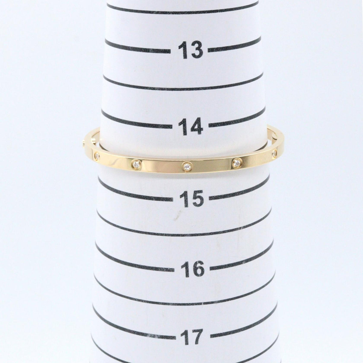 CARTIER Love Bracelet Small 10-Diamond K18 Gold Size 16