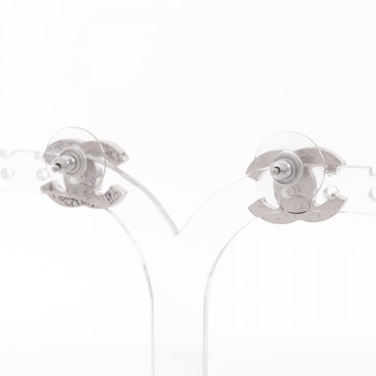 CHANEL Coco Mark Metal Faux Pearl Earrings