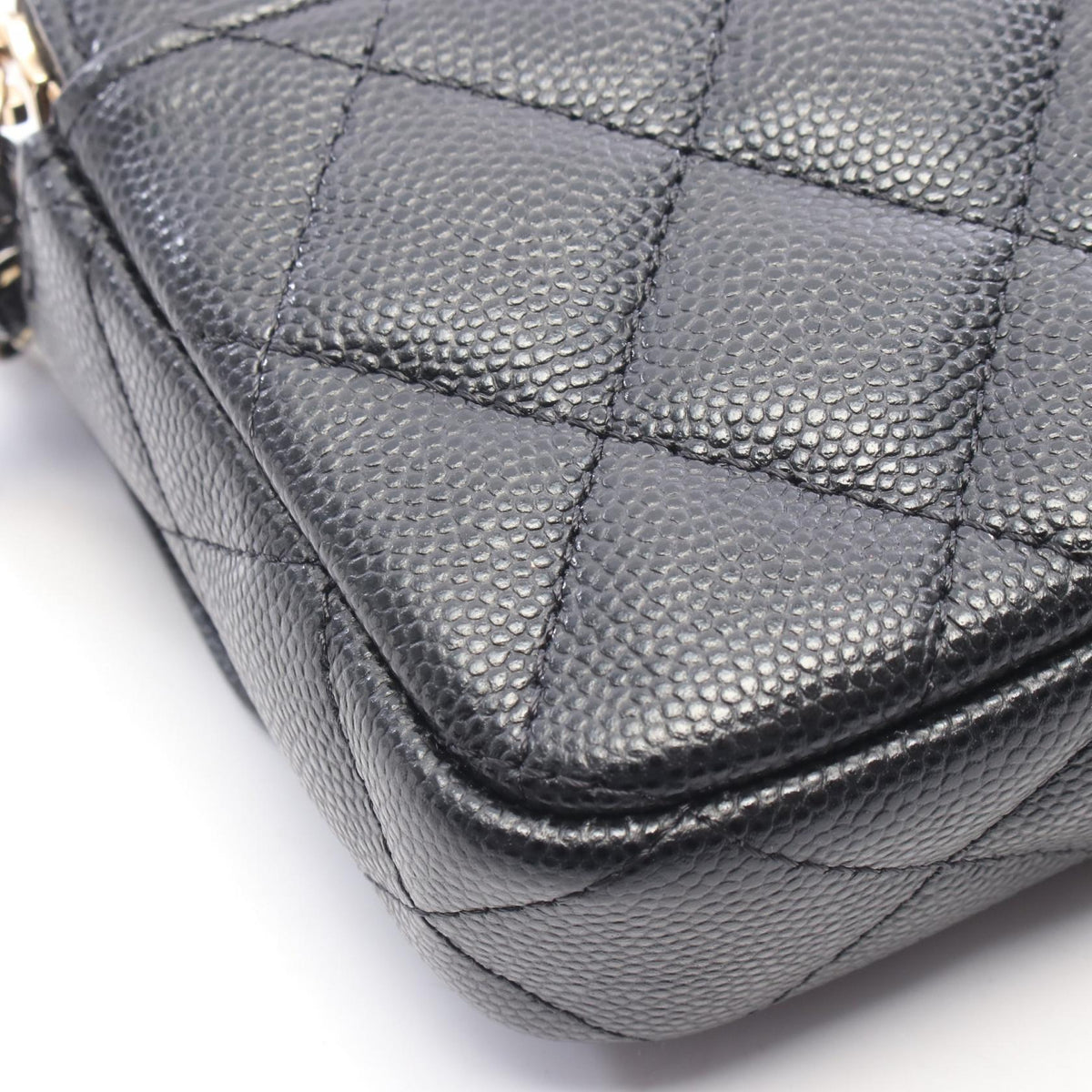CHANEL Matelassé Caviar Skin Shoulder Bag