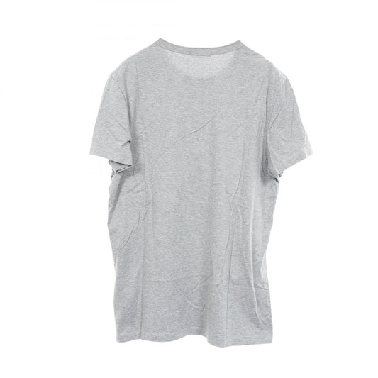 MONCLER Logo Patch Cotton T-Shirt Gray Size M