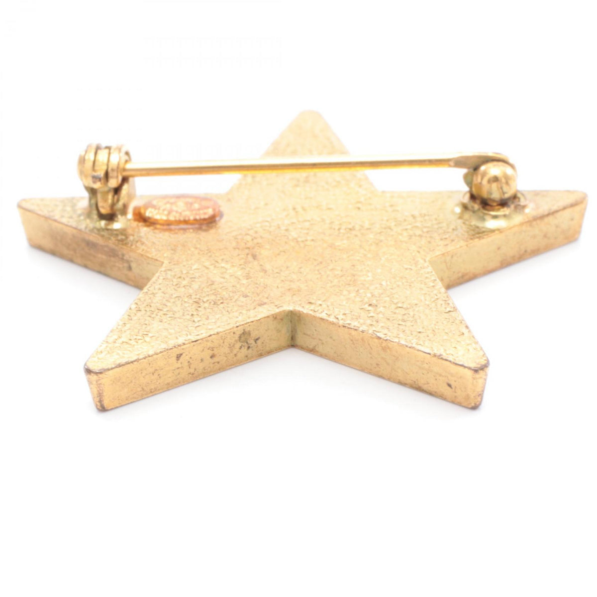 CHANEL Star Coco Mark Brooch Gold-Plated