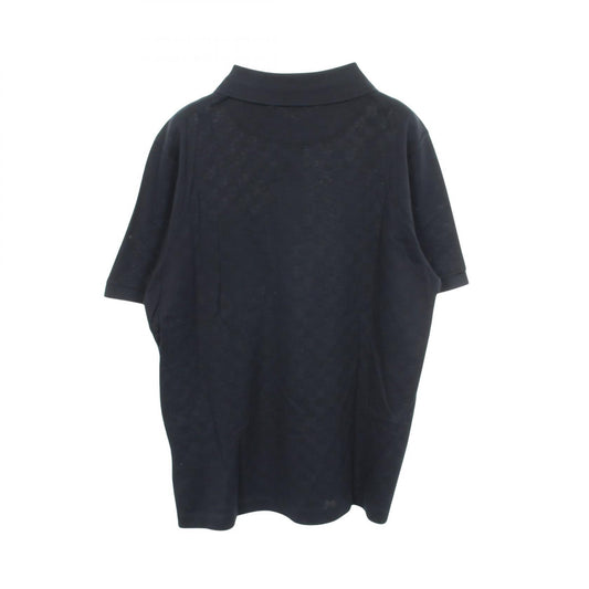 LOUIS VUITTON Damier Logo Embroidered Polo Shirt Size XL