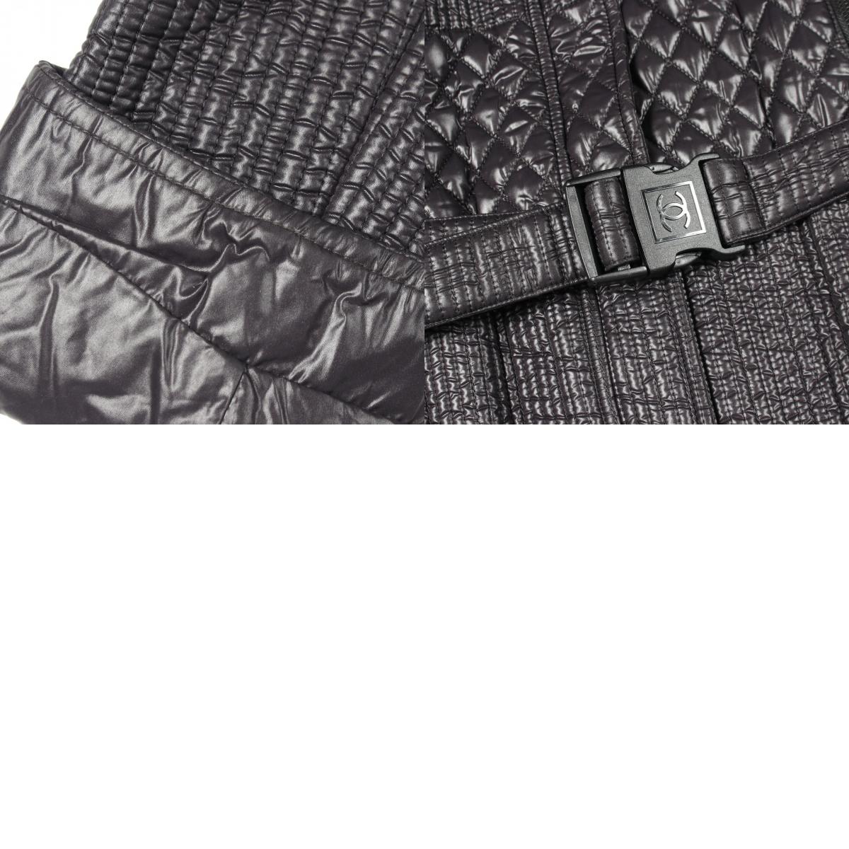 CHANEL Sports Line Nylon Coat Blue Size 38