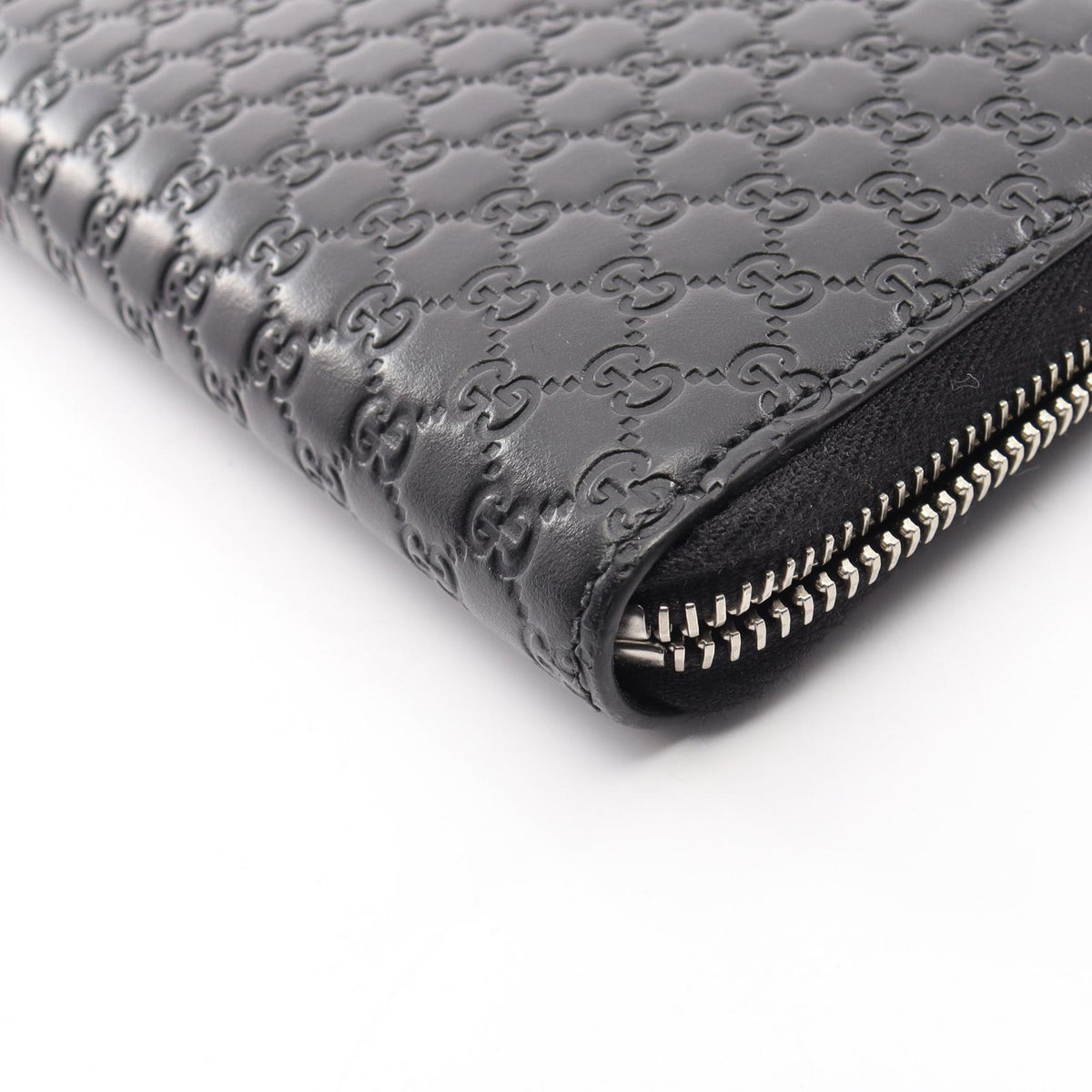 GUCCI Microguccissima Round Wallet Black