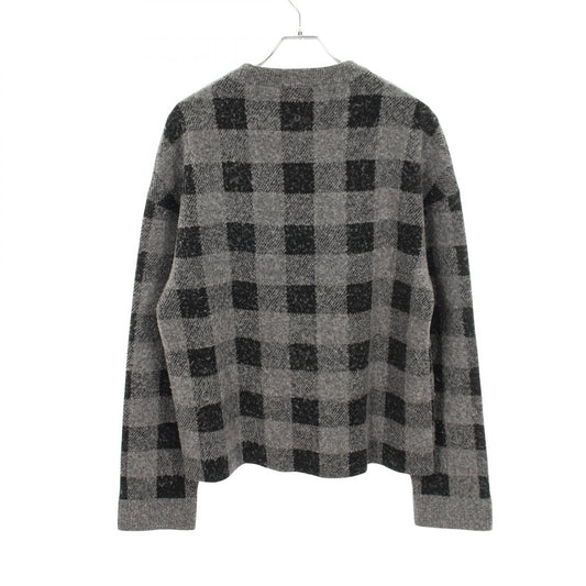 BALENCIAGA Wool Blend Knit Sweater Black Size L