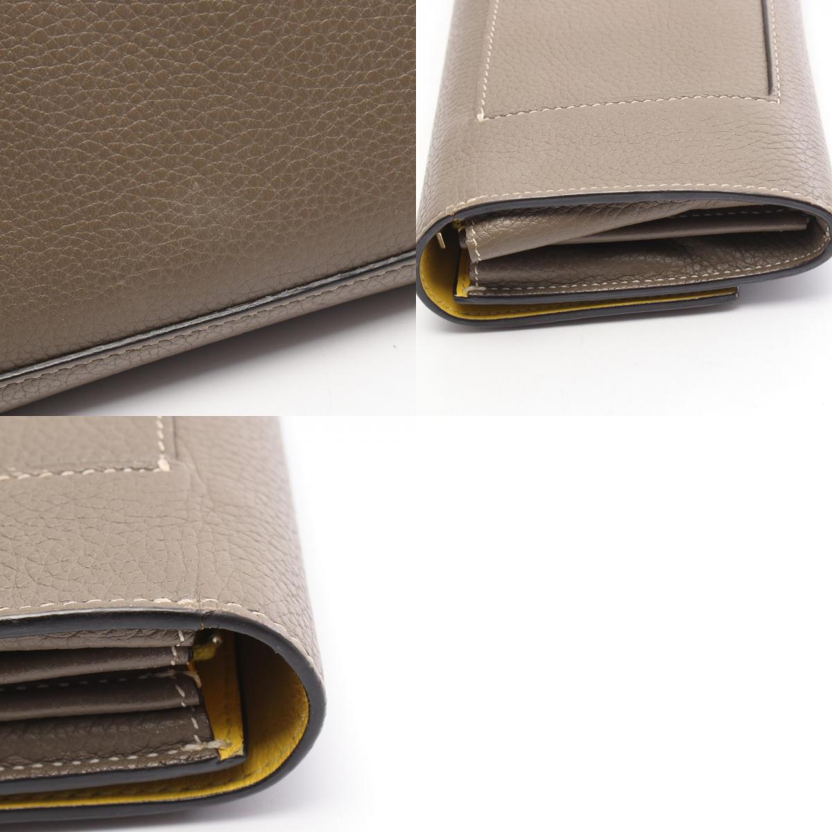 CELINE Large Flap Wallet Gray
