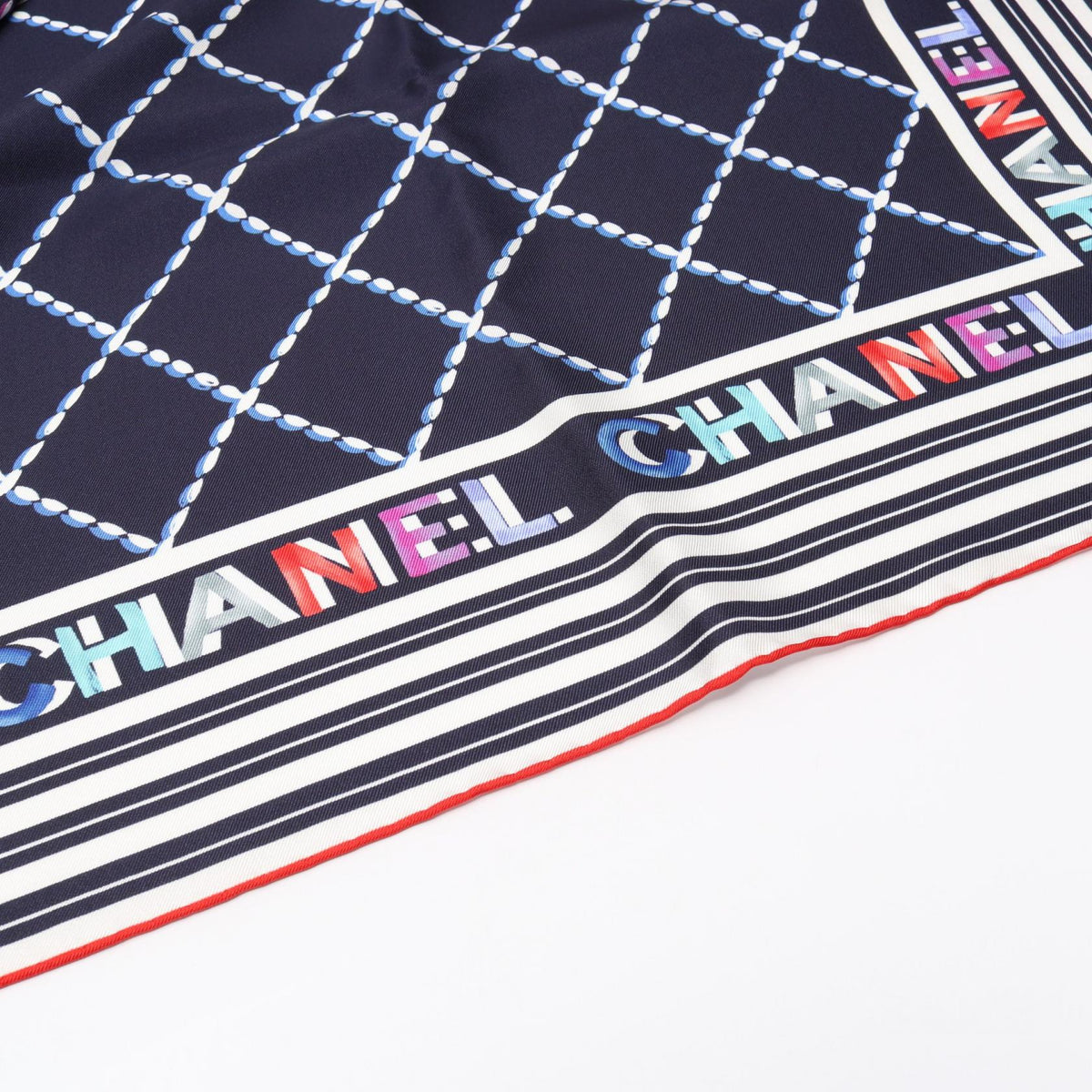 CHANEL Coco Mark Silk Scarf