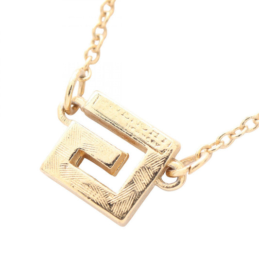 GIVENCHY Square G Logo Rhinestone Necklace