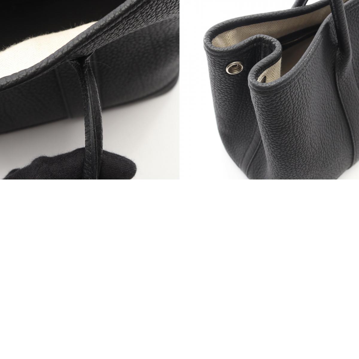 HERMES Garden Party TPM Tote Negonda Black