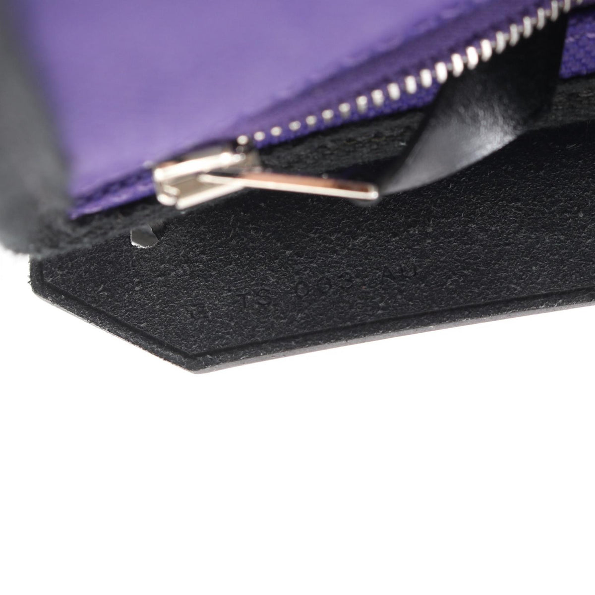 HERMES Herbag Zip Mini Toile Purple Silver Shoulder Bag
