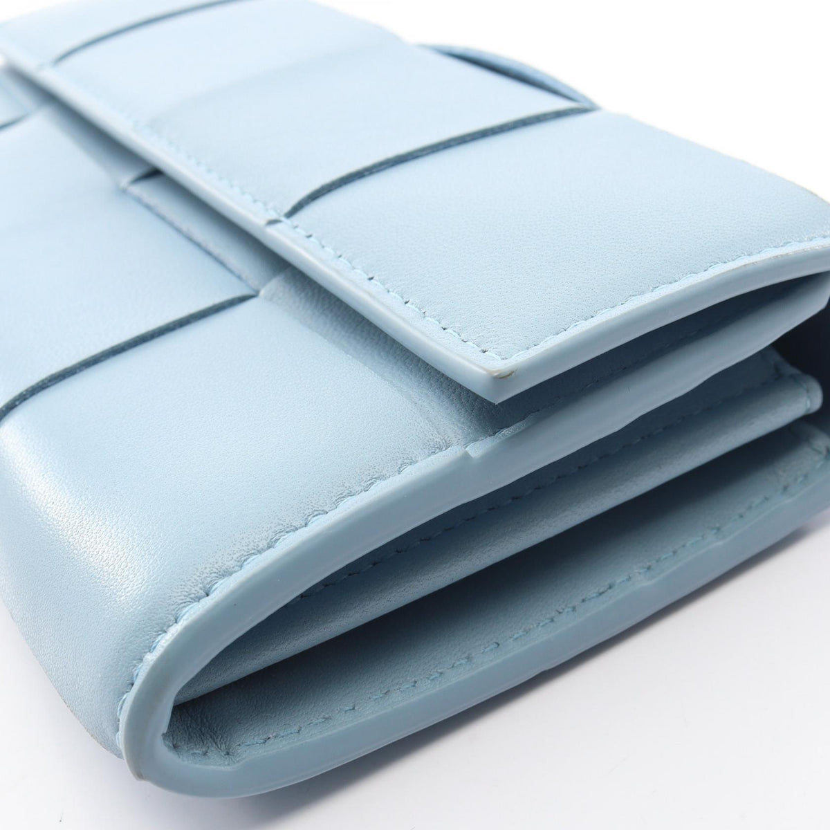 BOTTEGA VENETA Cassette Maxi Wallet Blue