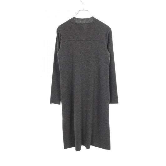 FOXEY Gray Wool Knit Ephemera Dress Size 38