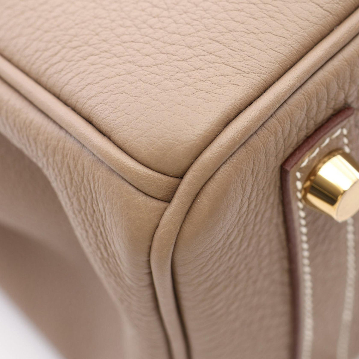 HERMES Birkin 25 Etoupe Togo Hardware Bag Gray
