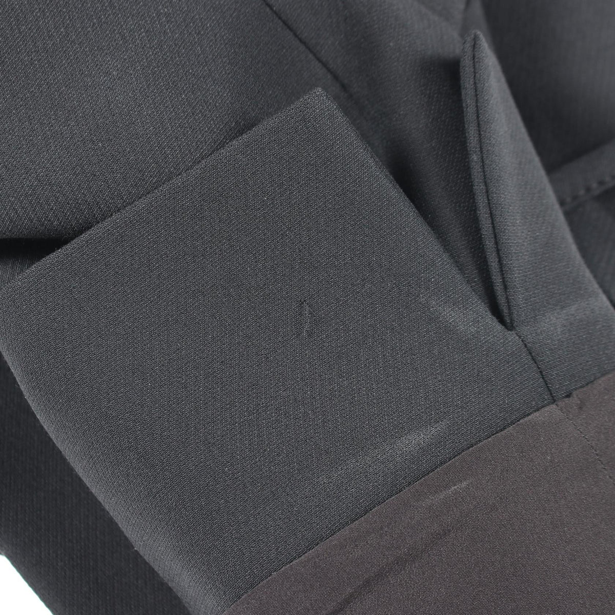 Dior Black Wool Silk No-Collar Blazer Size F 34