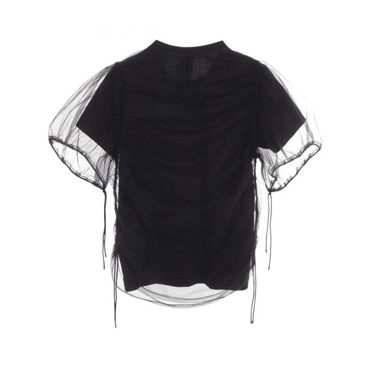 COMME des GARCONS Tulle Docking Short Sleeve T-Shirt Size XS