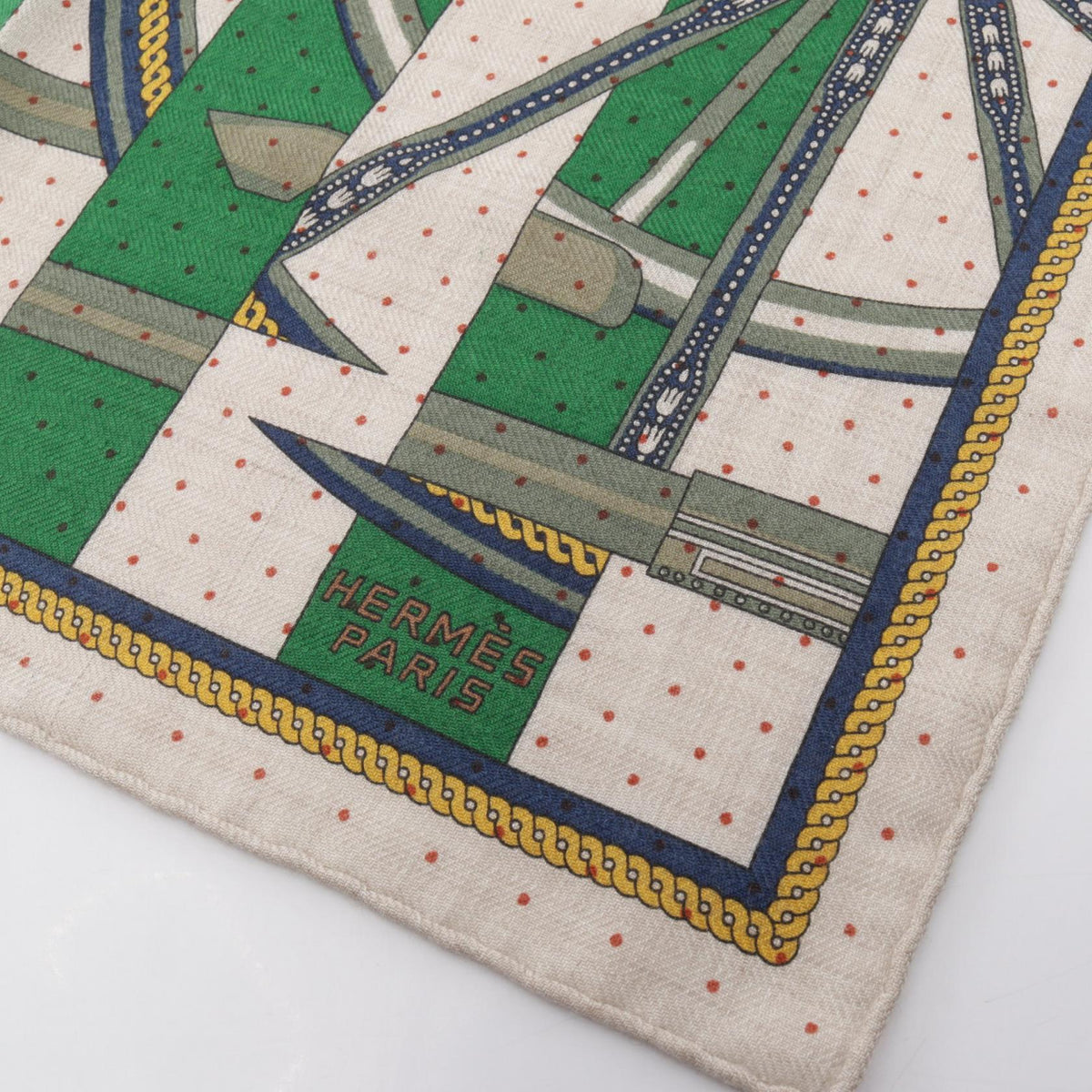HERMES Gavroche 45 "La Berline Silk Scarf