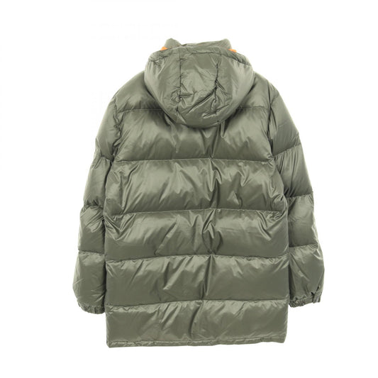 PRADA Nylon Down Jacket Khaki Green Size 44