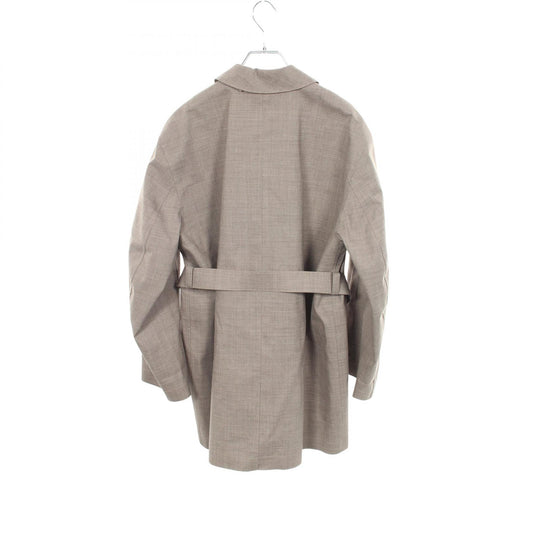 HERMES Double-Breasted Wool Coat Size ME