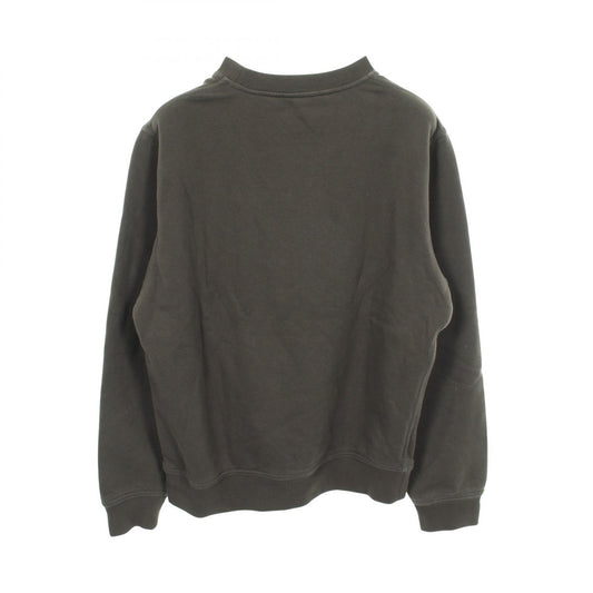 HERMES Quarterb'H Brushed Back Cotton Sweatshirt Gray Size M
