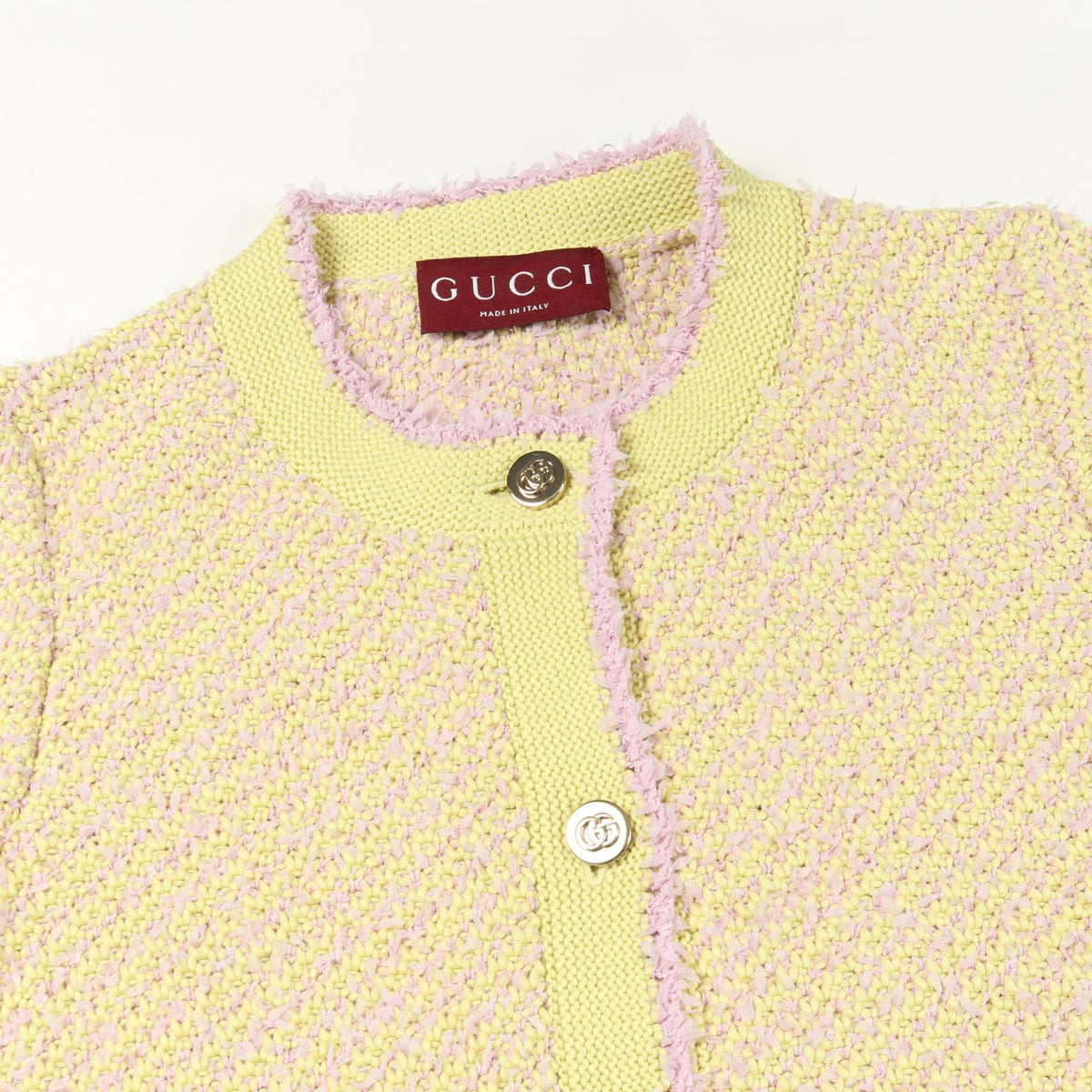 GUCCI Double G Button Cotton Cardigan Size XS