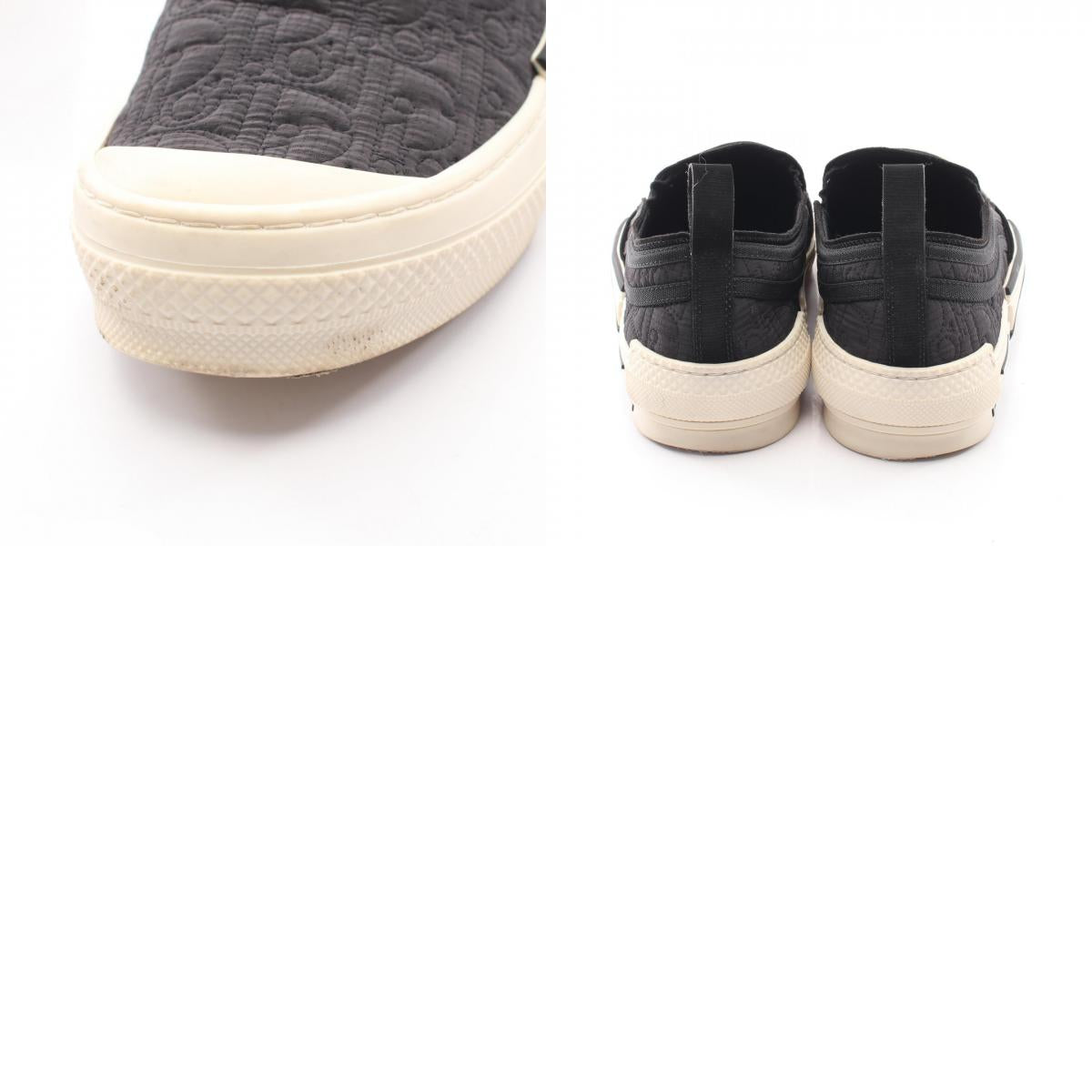 Dior Oblique Jacquard Fabric Slip-Ons Black Size EU 42