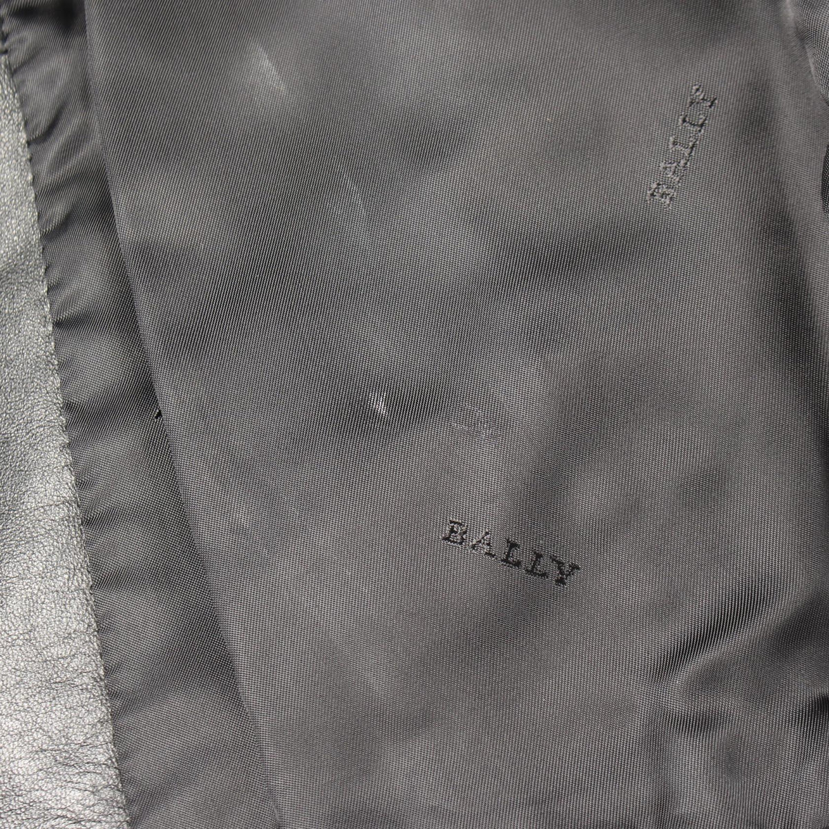 BALLY Frill Leather Jacket Black Size 36