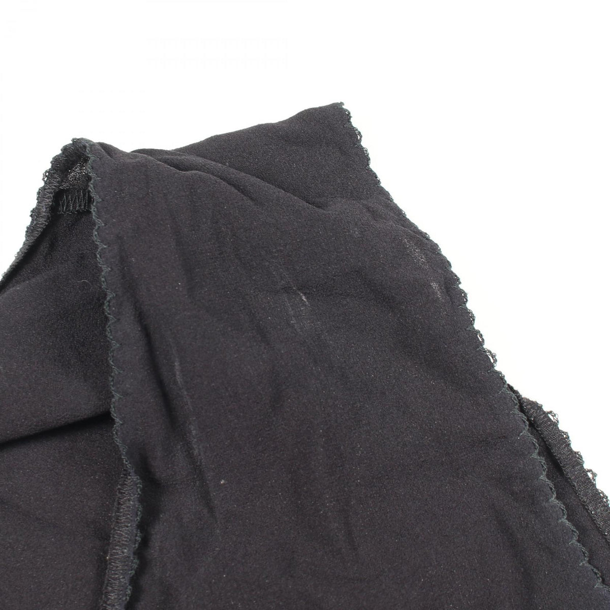 CHANEL Black Silk V-Neck Tank Top Size 42
