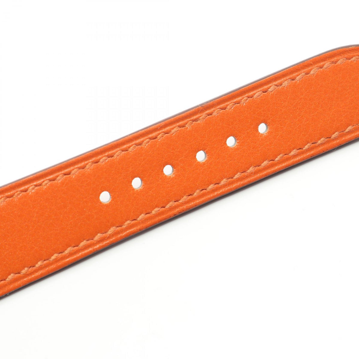 HERMES Orange Leather Belt
